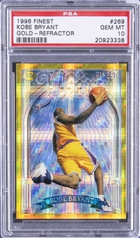 1996-97 Topps Finest #269 Kobe Bryant Gold Refractor - PSA GEM MT 10